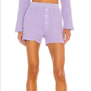 NWT Donni waffle lilac shorts